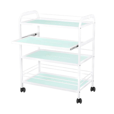 Cosmetic trolley with wheels and glass shelves - Giovanni design