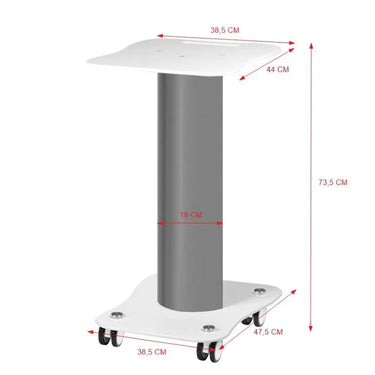 Functional cosmetic table with lockable wheels – stable and mobile