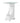 Cosmetic table in metal and glass with wheels - practical and stylish