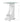 Cosmetic table in metal and glass with wheels - practical and stylish