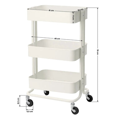 Metal cosmetic trolley - practical and stylish