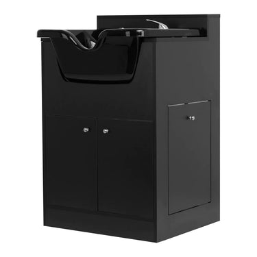 Gabbiano hair washing station with cabinet - high functionality and aesthetics