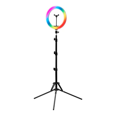 GLOW 10" RGB Ring Lamp with Tripod – Kompakt og Alsidig Belysning