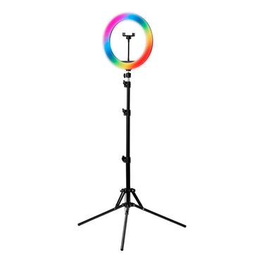 GLOW 13" RGB Ring Lamp with Tripod – Kompakt og Alsidig Belysning