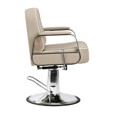 Gabbiano Amsterdam barber chair in organic leather - modern design