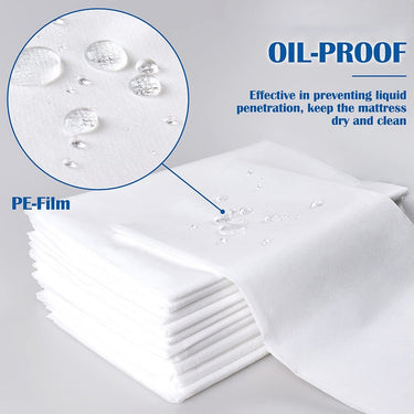 Premium disposable sheets in 40 gsm quality for massage tables