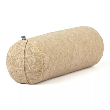 Yoga Bolster Classic Lahari – Bølgemønster med speltskaller (62 x Ø 22 cm)