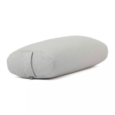 Yogapølle Oval Dobby – Økologisk speltskaller fyld og aftageligt betræk (72,5 x 30 x 17 cm)