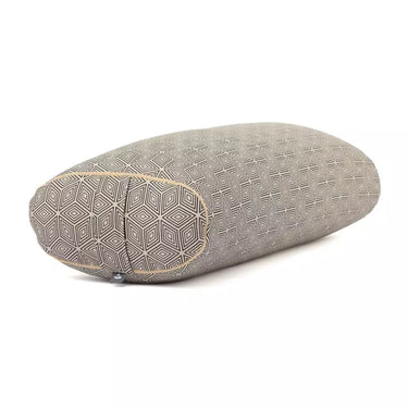 Yoga bolster Oval – Ergonomisk støttepude til yoga og pilates med speltskaller (72,5 x 30 x 17 cm)