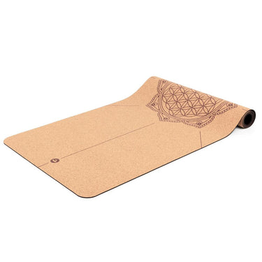 Yogamatte kork, FLOWER OF LIFE - (185 x 66 cm)