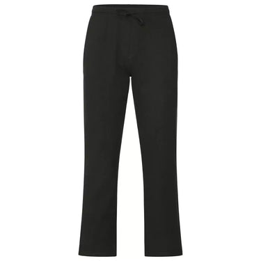 Men's yoga pants in black organic cotton - straight cut and high comfort 