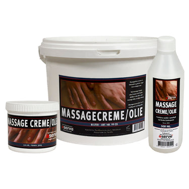 Aserve massageolie/creme – friktionsfri og nem at arbejde med