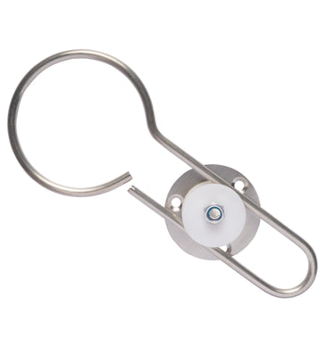 Hidden stainless steel hair dryer holder - with installation kit