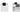 Receptionsdisk Yoko - Hvid-deco i sort