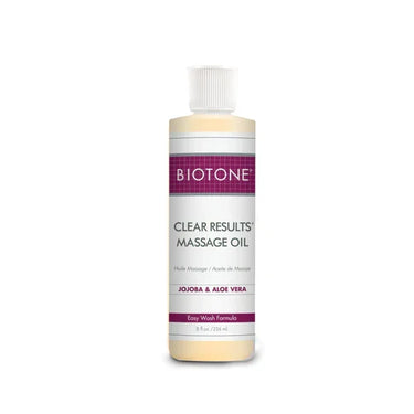 Clear Results massageolie fra BIOTONE® – let vaskbar og fugtgivende