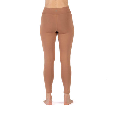 Yogaleggings for kvinner fra Yamadhi - toffee-leggings i økologisk bomull med krysset linning