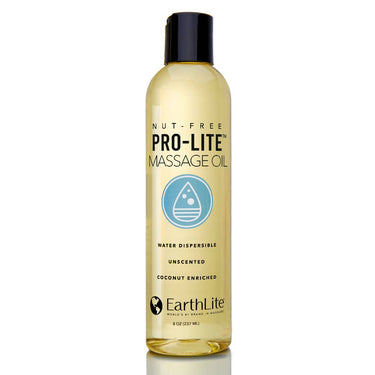 Earthlite Pro-Lite nøddefri massageolie – allergivenlig, duftfri og vandopløselig massageolie