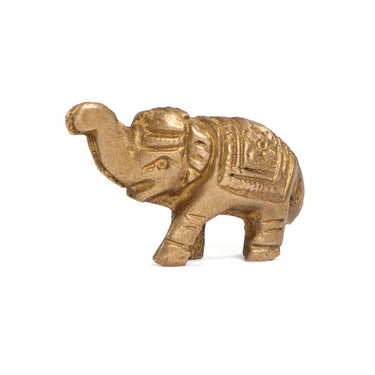 Small elephant in brass - perfect as a gift or good luck charm | Handmade in India