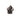 Ganesha statue in black - handmade lucky charm (7 cm)