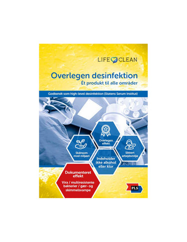Overflatedesinfeksjon LifeClean 1 l – effektiv mot bakterier, virus og sopp