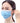 50 x face masks premium 3-layer protection - with elastic